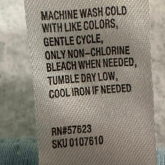 Just Be women’s tye dye hoodie sweatshirt size Lg  blue and white. - Picture 6 of 6